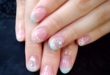 涼しげレースフレンチ♡ブライダルネイル