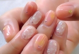 埋め込みシェルネイル♡