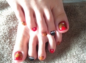 Foot　べっ甲ハート