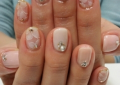 whiteflower nail!!