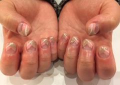 冬限定チェックネイル♡
